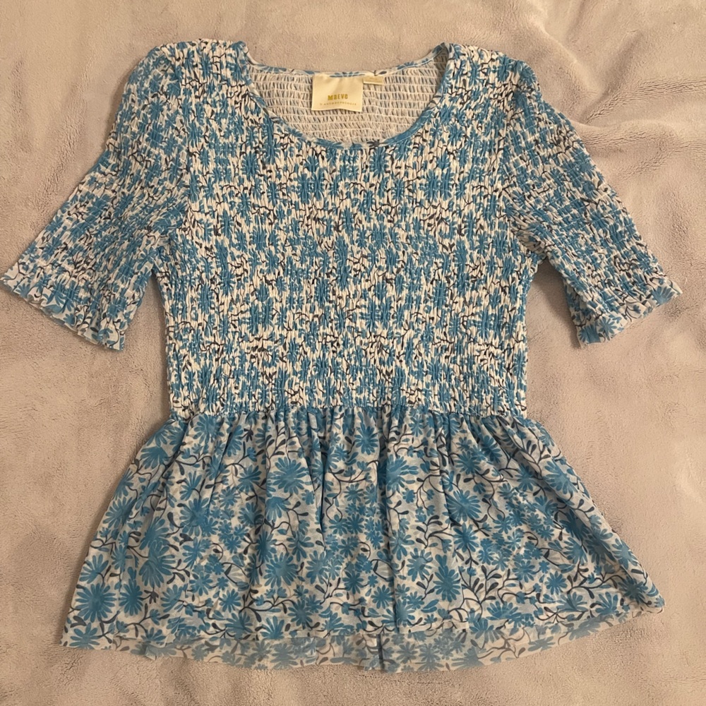 Anthropologie Floral Blouse